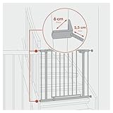 hauck 2er Set Y Spindel Adapter für Türschutzgitter & Treppengitter - Geeignet für runde Geländer bis 6 cm Durchmesser - M10 Gewinde - Zubehör für Kinderschutzgitter ohne Bohren