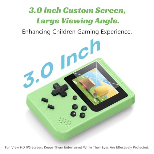 image for xiskt Mini Handheld Game Console for Kids, Preloaded 400 Retro Video G