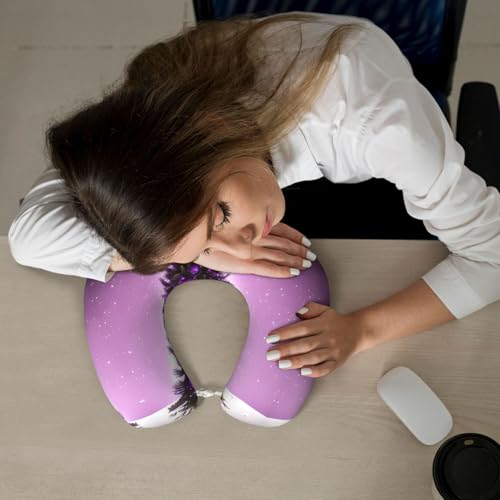 Almohada en U espuma viscoelástica negro tamaño único miniatura 7