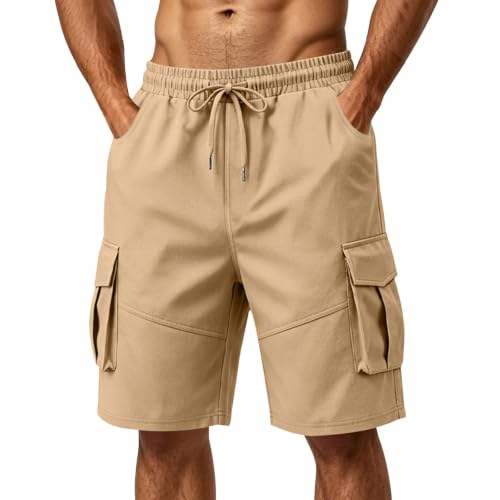 Pantalon cargo pour homme droit et léger en tissu respirant pour l'été