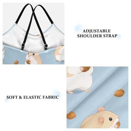 Girls Swimwear 3-10 Years One Piece Halter Swimsuit Hamster Beach Bathing Suit3