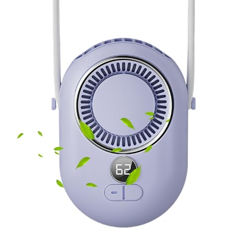 Ventilador de cuello, ventilador portátil de aire acondicionado, accesorios de refrigeración ajustables para exteriores, camping, escritorio, deportes, viajes, hogar