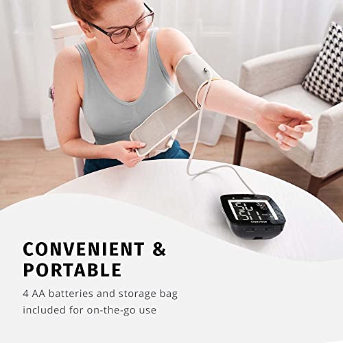 Homedics Premium Bluetooth Arm Blood Pressure Monitor, Clinically Proven Accurate, 2 Users, Smart Measure Inflation Technology, Memory Averaging, Excessive Body Motion Detector #TOP6