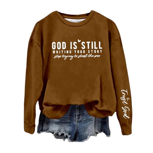Sweat col rond femme pullover manches longues coton sous blazer