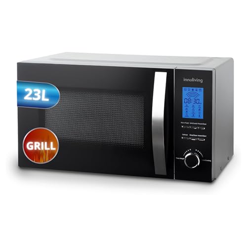 Innoliving Forno a Microonde 23 Litri INN-862S, 800W con Grill,