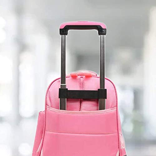 Image of Tinytot Hello Kitty Printed Design School Bag 26 Litre, Stylish & Trendy Water Resistant High Storage School Collage Travel Backpack for Boys & Girl, 18 Inch with Trolley