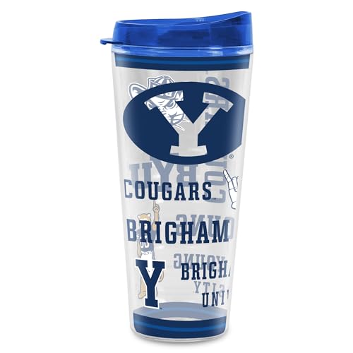 Image of Rico Industries NCAA College Double Wall Mayhem 16oz Or 20oz Tritan Tumbler W Lid
