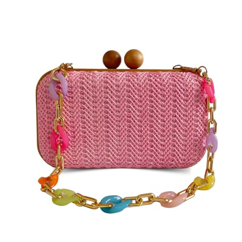 Bolsa Clutch Carteira De Festa Moderna Blogueira Helena (Rosa Claro)