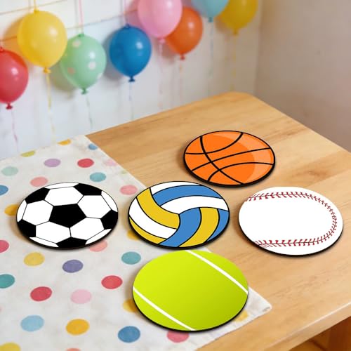 Posavasos para cueva de hombre y fiestas deportivas juego de 6 unidades de madera rústica 2