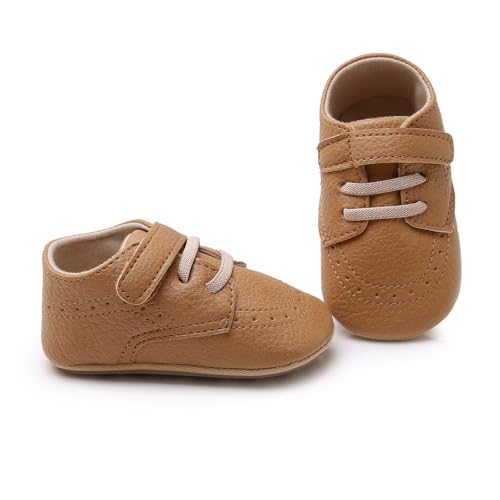 Image of RVROVIC Baby Boys Girls Anti-Slip Sneakers Soft Ankle Boots Toddler First Walkers Newborn Crib Shoes