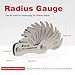 WeldingStop R25-50mm Radius Gauge Set, Stainless Steel Radius Fillet Gage Portable Concave Convex Measuring Tool for Tool Check