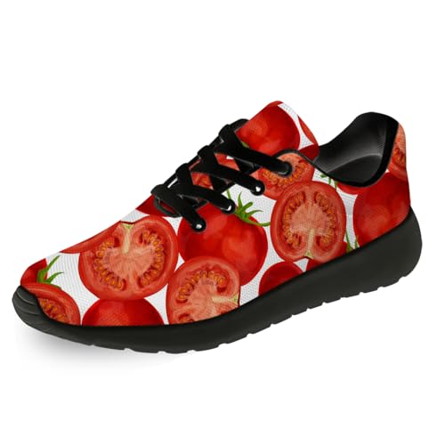 Women's Men's Tomato Shoes Tennis Shoes Running Walking Sneakers Gifts for Him Her