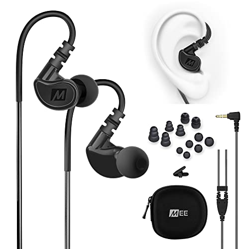 MEElectronics Sport-Fi M6 �C���C���[ �X�|�[�c �w�b�h�z�� �u���b�N Earphone-M6-BK-MEE �y���s�A���i�z