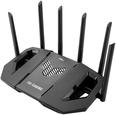 ASUS TUF Gaming BE9400 Tri Band WiFi 7 (802.11be) Extendable Gaming Router | vier 2.5G Ports, 3-stufige Portweiterleitung, Smart Home Master, AiMesh Unterstützung, AiProtection für