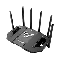ASUS TUF Gaming BE9400 Tri Band WiFi 7 (802.11be) Extendable Gaming Router, Quad 2.5G ports, 3-step Port Forwarding, Smart Home Master, AiMesh support, and AiProtection for Network Security