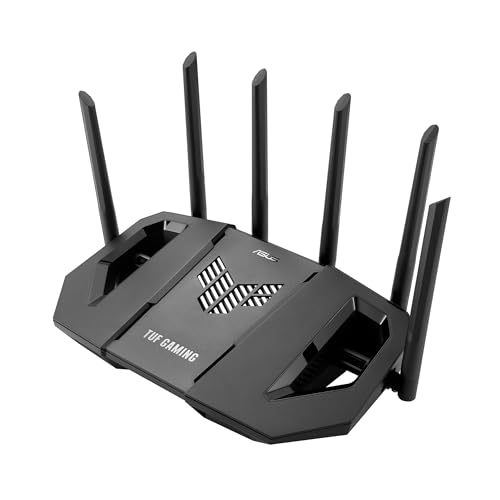 ASUS TUF Gaming BE9400 Tri Band WiFi 7 (802.11be) Extendable Gaming Router (vier 2.5G Ports, 3-stufige Portweiterleitung, Smart Home Master, AiMesh Unterstützung & AiProtection für Netzwerksicherheit)