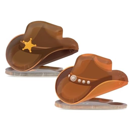 50Pcs Cowboy Paper Plates Western Cowboy Hat Plates Wild West Theme Birthday Decorations Cowgirl Party Hat Dessert Plates Cowboy Rodeo Disposable Tableware for Boy Baby Shower Party Supplies Favors