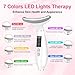 Soutuugurs Facial Beauty Massager Device，3 Mode Multifunctional 7 Color Electric Face & Neck Beauty Massager Tool, Portable Face Sculpting Wand