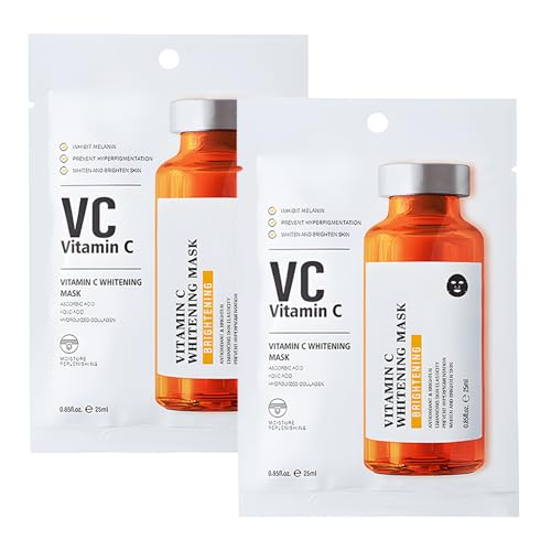 2-Pack Retinol Sheet Face Masks Skincare for All Skin Types, Hydrating and Firming Korean Face Mask, Smoothing Facial Sheet Mask for Women and Men