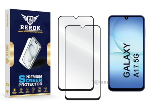 Image of Gorilla Tempered Glass Screen Protector Compatible with Samsung Galaxy A17 5G [Pack of 2] | Edge-to-Edge, Bubble-Free, Case Friendly, Easy Installation Kit