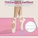 NZELSW Dance Floor Mat Non-Slip with Shoulder Strap Portable and Dance Resistance Band, Dance Floor for Ballet,Jazz, Pop Thick PVC Practice Floor Reusable Mat (Pink, 180cm*90cm*0.35cm)