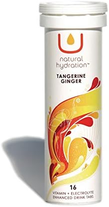 U Natural Tangerine Ginger Hydration Drink, 16-Count