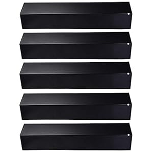 Votenli P9231A(5-Pack) 15 3/8″ Porcelain Steel Heat Plate for Aussie, Brinkmann 810-2410-S, 810-3660-S,810-2511-S,810-2512-F Uniflame, Charmglow, Grill King, Lowes Model Grills