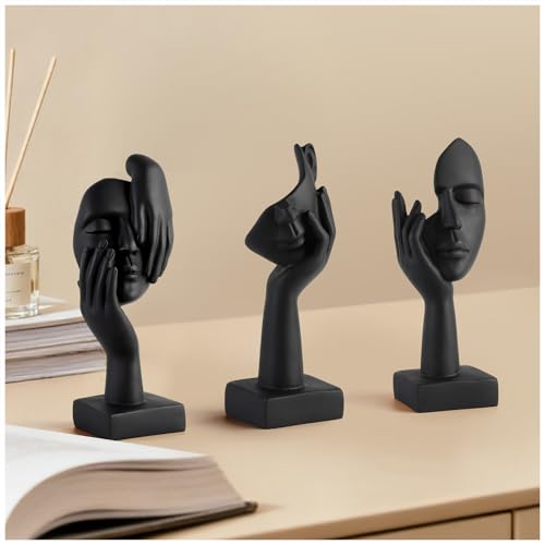 Set de 3 Estatuas Pequeñas Pensador Decoración Abstracta