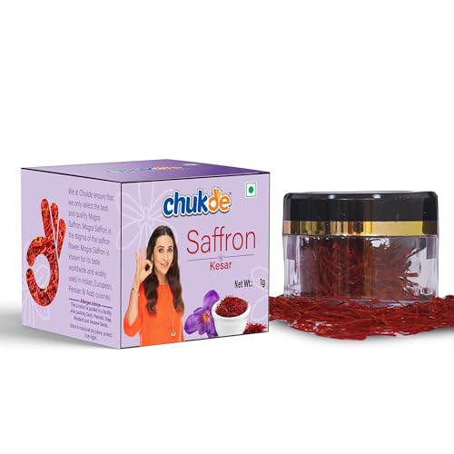 Image of Chukde - Kesar (0.03 OZ) - Saffron - Rich Flavor and Aroma - Ideal for Enhancing Dishes, Desserts, and Beauty Treatments - Ideal For Culinary, Health, and Skincare Applications - 1 Gm