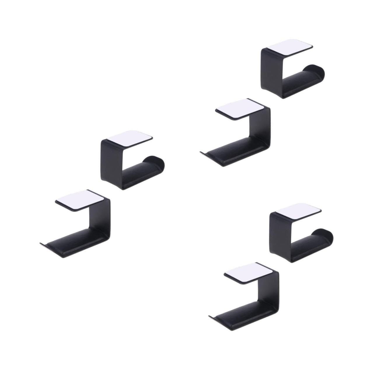 Gatuida 3 Piezas Colgador De Auriculares Gancho para Auriculares para Escritorio Gancho De Escritorio Montaje En Pared Percha Soporte para Auriculares Debajo De La Mesa