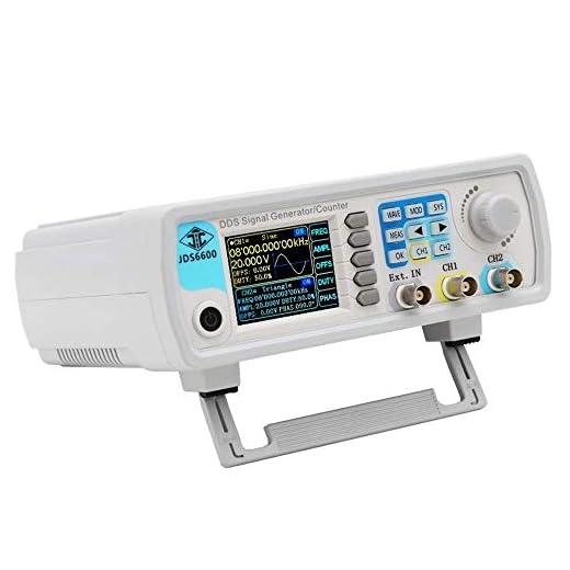 ICQUANZX Upgraded 60MHz DDS Signal Generator Counter,High Precision Dual-Channel Arbitrary Waveform Function Generator Frequency Meter 200MSa/s (60MHz)