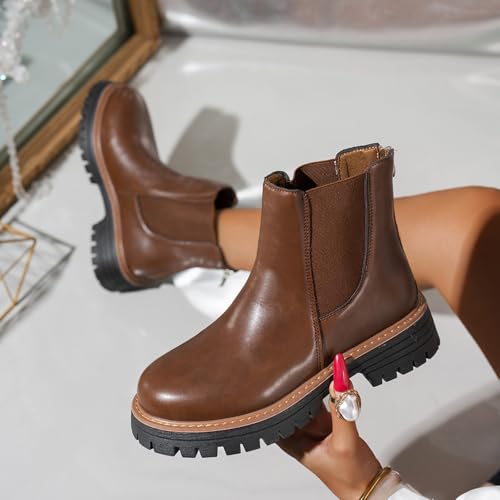Bottes courtes style britannique au design décontracté d'automne - 7