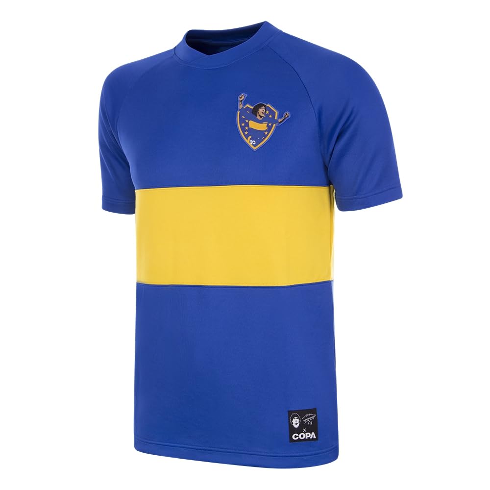 Copa Blue - Yellow Maradona X Boca 1981-82 Retro Football Shirt, Xs