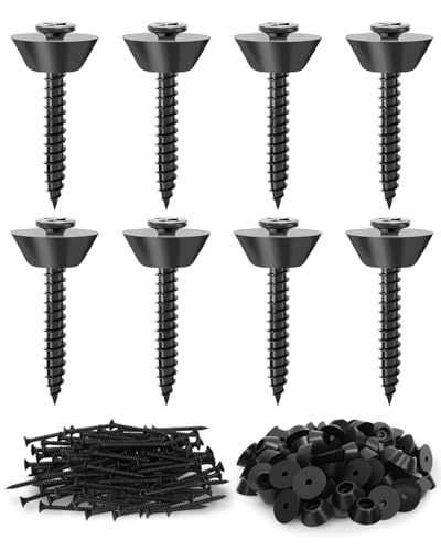 Haliya 100 Stück Dichtschrauben für Noppenbahn 3,5x40mm, Montageschrauben mit Gummischeibe für Noppenfolie Hochbeet, Kellerwände & Baudrainage Haliya 100 Stück Dichtschrauben für Noppenbahn 3,5x40mm, Montageschrauben mit Gummischeibe für Noppenfolie Hochbeet, Kellerwände & Baudrainage