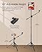 Elitehood Floor Tablet Stand & Boom Mic Stand, 68in Height Adjustable iPad Holder Stand, Portable Tripod Microphone Stand for Singing, Compatible with iPad Pro Air Mini and 4-12.9’’ Phones & Tablets