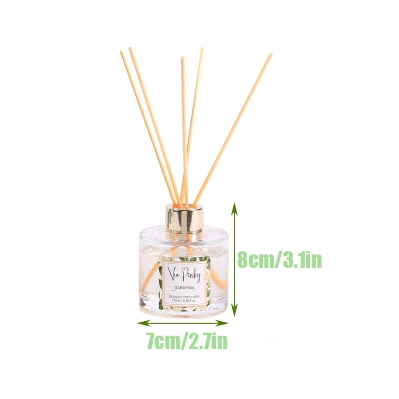 Difusor de varillas gardenia 100 ml aroma floral miniatura 6