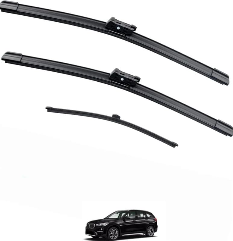Image of AWB Front Wiper Blades With Rear Wiper Blade Set Compatible with BMW X1 allroad 2016-2022 Replacement Windshield Wipers 26 inch+16 inch+14 inch (Set of 3)