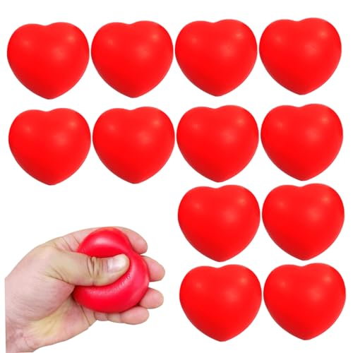 Bolas de alivio del estrés en forma de corazón de 3 pulgadas 2