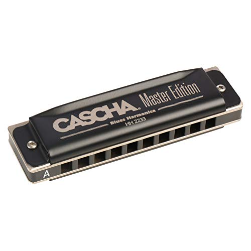 CASCHA Master Edition Harmonica Blues Harmonica en majeur avec étui souple et chiffon de nettoyage Bleu - Les Beatles, Paul McCartney, John Lennon, RIngo Starr, George Harrison CASCHA Master Edition Harmonica Blues Harmonica en majeur avec étui souple et chiffon de nettoyage Bleu – Image 3
