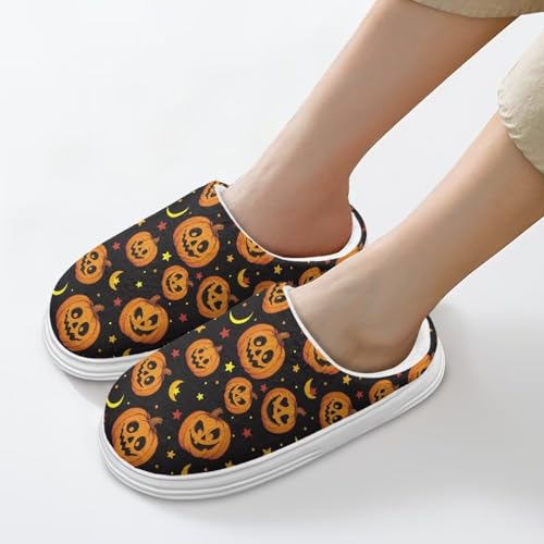 Full Toe Plush Slippers Women's Casual House Shoes Slip on Bedroom Slipper Open Back Home Shoes for Women4