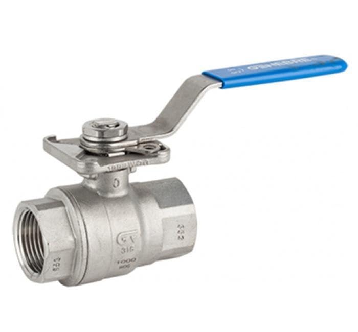 Genebre inox-ge - Válvula esfera paso total 1.1/2" palanca 2 piezas inoxidable