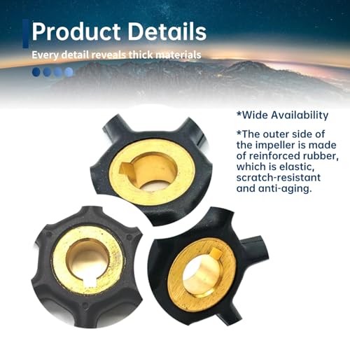 Image of 277181 Water Pump Impeller Replacement for Johnson Evinrude 2 Stroke 3HP 4HP 5.5HP 6HP 7.5HP Outboard Motors - Compatible with 434424 Sierra 18-3001