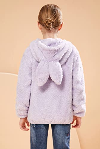 Image of SOLOCOTE Boys Girls Sherpa Fleece Coats Long Sleeve Full Zip Kids Jacket