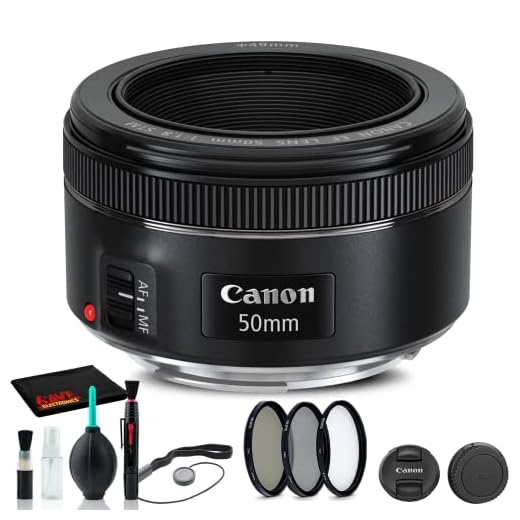Canon EF 50mm f/1.8 STM Lens Bundle