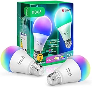 NOUS P3Z żarówka ZigBee E27 LED ciepła biel RGB tuya smart life ściemniana żarówka z pilotem zdalnego sterowania dekoracja żarówka akcesoria ściemniane żarówki Alexa echo Google Home Assistant