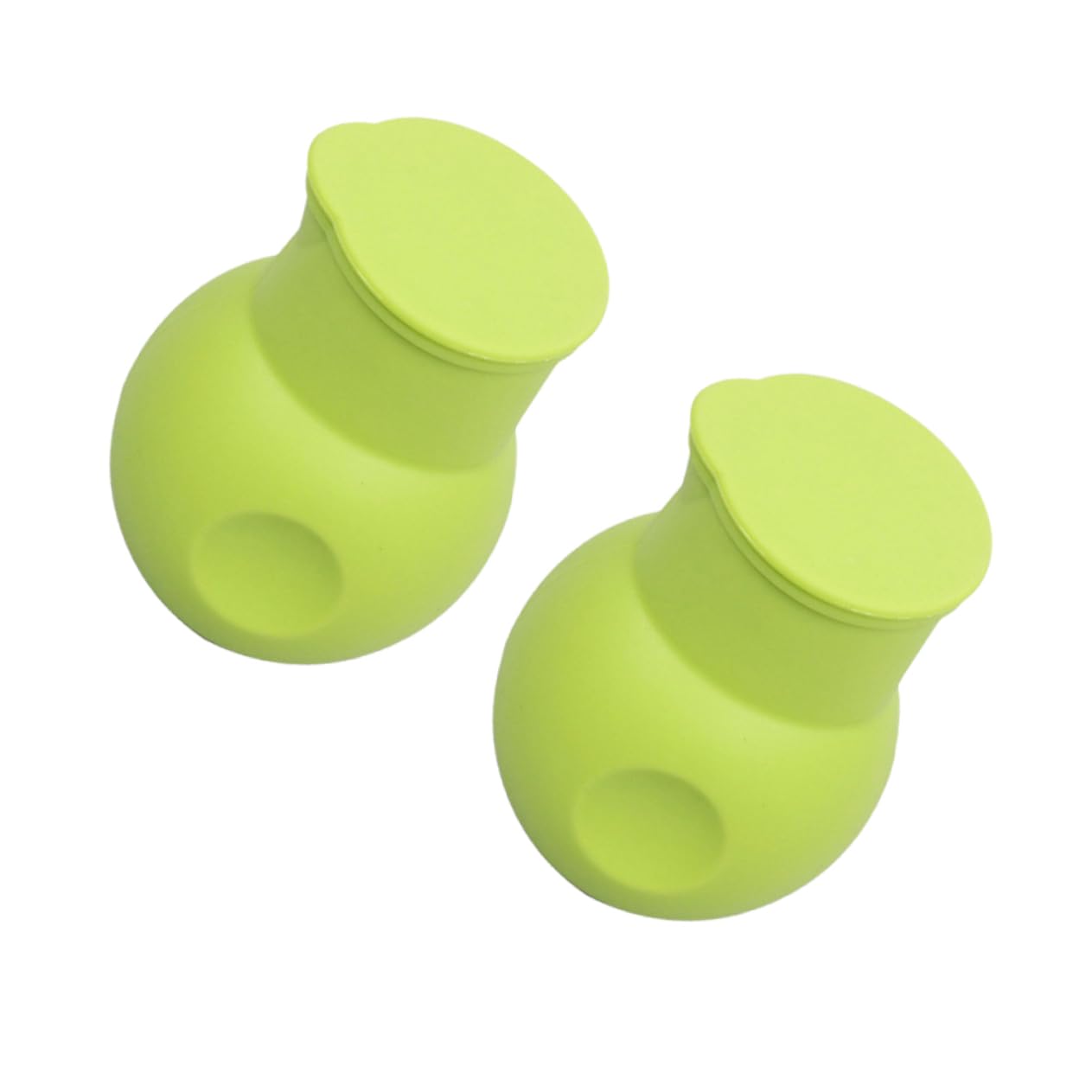 PRETYZOOM 2pcs Silicone Chocolate Melting Pot for Easy Melting of Butter Chocolate and Sauces Microwave Baking Pouring Tool Green