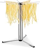 Gourmia GPD9355 Pasta Drying Rack – Eight Detachable Rotating Arms, Collapsible and Foldable - Includes Noodle and Spaghetti Transporting Wand, Anti Slip Silicone