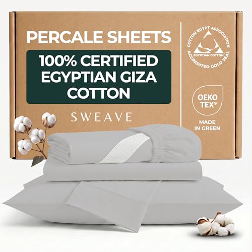 Egyptian Cotton Percale Sheets King Size 400 TC