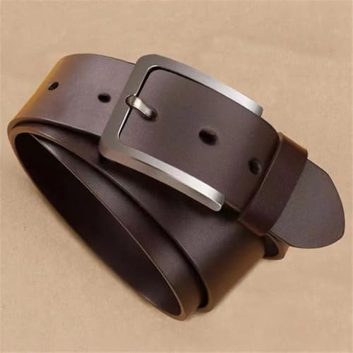 Men's cowhide pin-buckle alloy belt, perfect for casual pants2