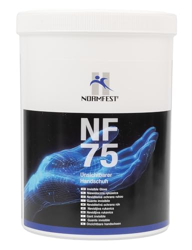 NF 75 Unsichtbarer Handschuh 1 L – Professioneller Hautschutz gegen Öl, Fett, Lack, Kleber & Ruß, silikonfrei, dermatologisch getestet, für Werkstatt & Industrie